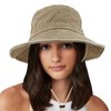 Unisex Cotton Boonie Hat Summer Outdoor Packable Fishing Bucket Hat
