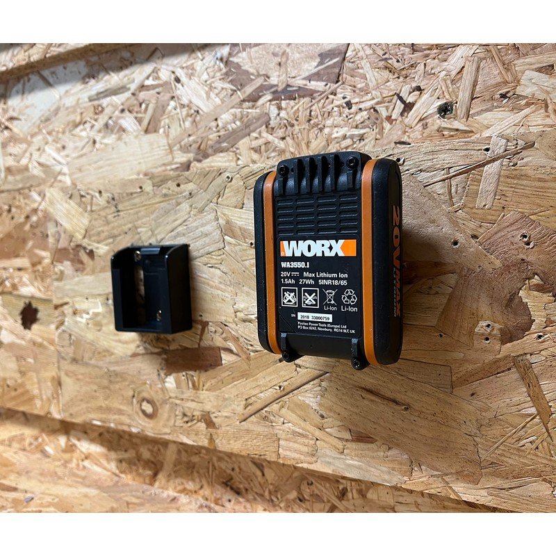 StealthMounts Battery Mounts Compatible with Worx 18v | Cordless Battery