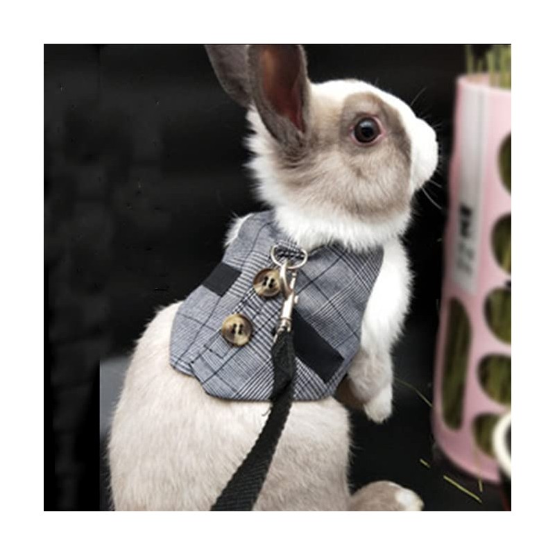 Rabbit Soft Breathable Harness with Lead, Pet Rabbit, Small Animal