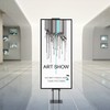 HUAZI Poster Stand for Display Double-Sided Heavy Duty Sign Stand