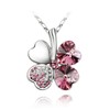 Josephalorene Women's Quatrefoil Clover Necklace, Fashion Jewelry, 10 Colors -