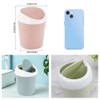 SITAKE SITAKE 2 Pcs Plastic Mini Wastebasket Trash Can with
