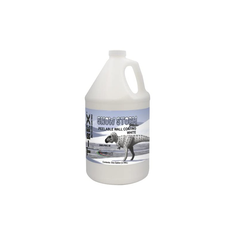 Speedokote White Peelable Spray Booth Wall Coating, Snow Storm, SMR-PWC-W,