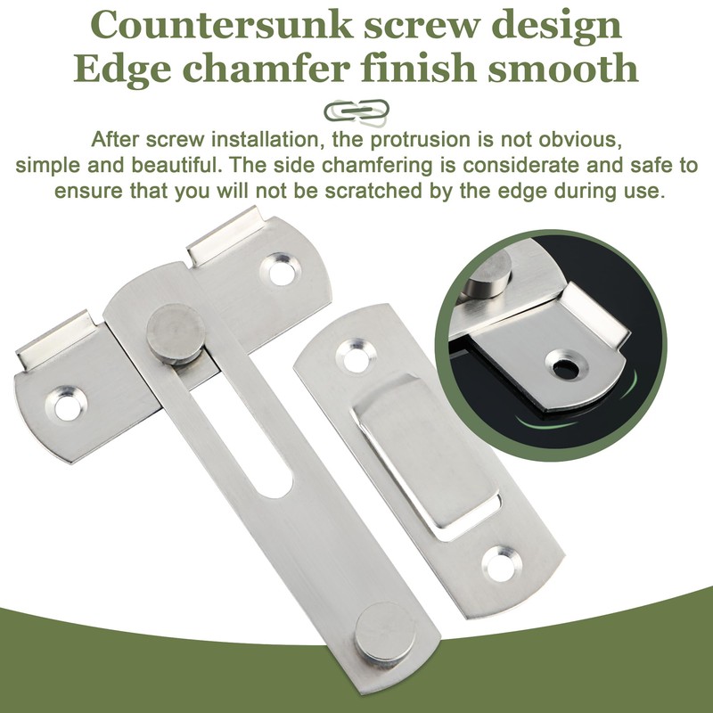 Alise 4 inch Flip Latch Gate Latches, Heavy Duty Stainless