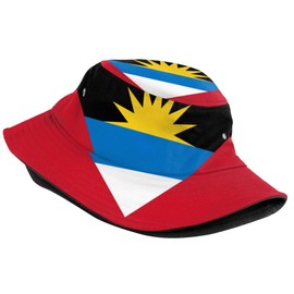 Antigua and Barbuda Flag Bucket Hat for Men Women Fashion Patriotic Hats Antigua and Barbuda Fisherman Hat Outdoor Summer Sun Protection Travel Hiking Caps