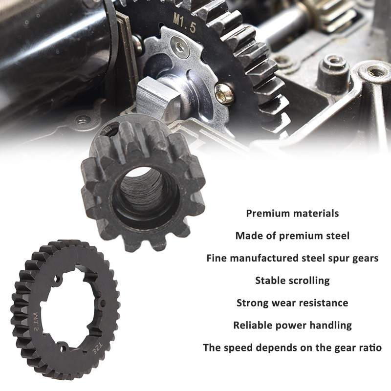 RC Car Gear Set Professional Steel 35T Spur Gear Motor