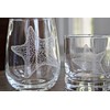 HullSpeed Designs Starfish Engraved Stemless Wine Glasses (Set of 2)