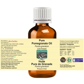 Devprayag Pure Pomegranate Oil (Punica granatum) Natural Therapeutic Grade Cold Pressed (Pack of Two) 100ml X 2 (6.76 oz)