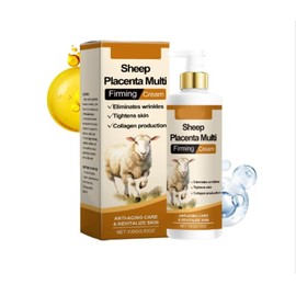 Sleep Placenta Collagen Firming Cream - Anti-Aging Night Face Cream for Women & Men, Deep Hydration to Reduce Wrinkles, Boost Elasticity with Hydrolyzed Placenta Extract & Peptides, 100g