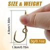 Fishing Hook Hat Pins 10pcs Fish Hooks Clip Gold/Black Fish