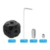 PATIKIL Universal 1/4" 3/8" Screw Hole Tripod Adapter Magic Cube