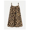 SweatyRocks Girl's Leopard Print Wide Leg Romper Spaghetti Strap Loose