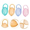 Vaguelly Pacifier Holder Case Multi Pacifier Storage Box Handle Travel-Friendly