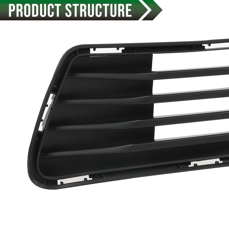 GRAND ORANGE Front Bumper Lower Grille Insert with Fog Hole