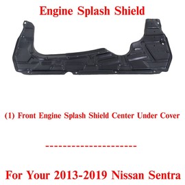 US AUTO PARTS PLUS New Front Engine Splash Shield Center Under Cover Direct Replacement for Nissan Sentra 2013-2019 1.8L Engine 758923SH0A NI1228140