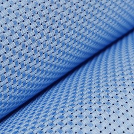 19" x 28" 11CT Counted Cotton Aida Cloth Cross Stitch Fabric (Light Blue)