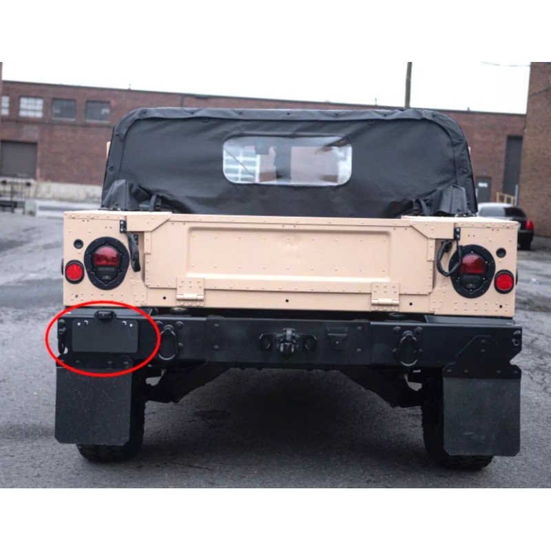 USC HUMVEE LICENSE PLATE BRACKET REAR + LIGHT & Hardware