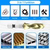 Combination Drill & Tap Bit Set, 6 pc SAE (6-32NC