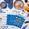 OXYLIPO 120Pcs Father's Day Paper Napkins Dad Day Blue Disposable