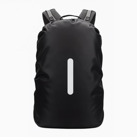 Lammcou Rain Cover for Backpacks School Bags, 20L Waterproof Backpack Cover, Rain Cape, Rain Covers with Reflectors & Non-Slip Cross Buckle Strap for Hiking, Camping, Cycling, Black