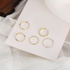 Yheakne Boho Stacking and Midi Gold Pearl Finger Rings Set
