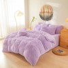 Fluffy Faux Fur Lavender Comforter Cover Twin Set – Plush