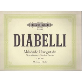 Melodische Übungsstücke: für Klavier zu vier Händen - im Umfang von 5 Tönen op 149 (Grüne Reihe Edition Peters)