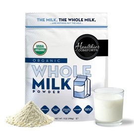 HEALTHIER COMFORTS Organic Whole Milk Powder - Size: 7 oz