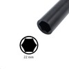 QJZXUEZHEN 1/2" Drive by 22mm Deep Impact Socket, Heat-Treated CR-V