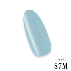 Color Gel Domestic Cosmetics Registered Gel Nail Matte Color 0.2 oz (5 g) LED / UV Light Compatible 87M Light Indigo Pro Nail Single Item Light Blue