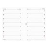 2026 Year Mini 6-Hole Size Weekly Diary, 2-Week Spread System