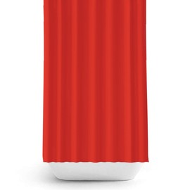 Beautiful Red Fabric Shower Curtain 180cm Wide by 180cm Long, Weighted Hem