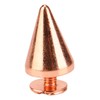 100 Sets Punk Cone Spikes Studs Electroplating Rose Gold Punk