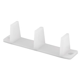 Slide-Co 16451 Sliding Closet Door Bottom Guide, 4-3/16 inch, Plastic, White (2-pack)