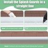Memrita 4 Pcs Gutter Valley Splash Guards Roof Rain Diverter,Aluminum