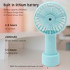 Handheld Misting Fan Quiet 2000mAh 3 Wind Speed 2 Spray