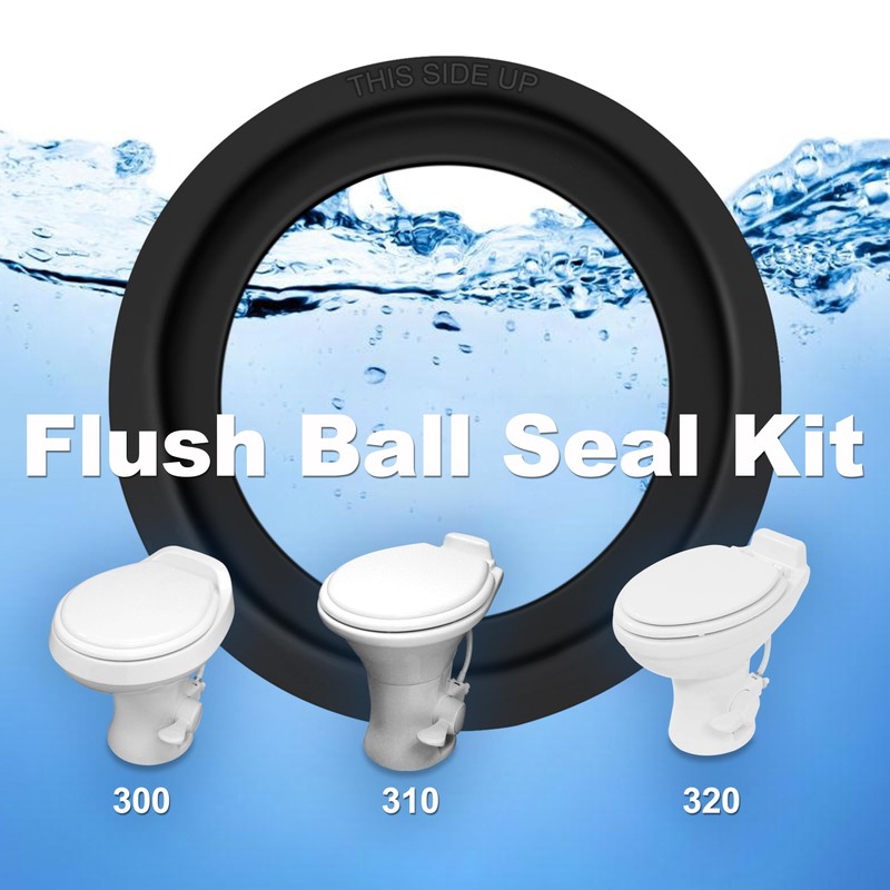 RV Toilet Seal, Flush Ball Seal Replacement for Dometic 300,