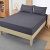 Utopia Bedding Single Fitted Sheet with Pillow Case (50x75cm), Grey