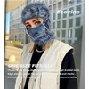 Ezovino Distressed Balaclava Ski Mask, Knitted Full Face Mask for