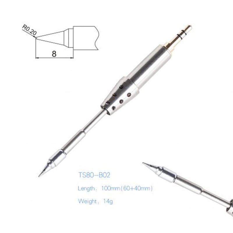 TOOLSAVING Metal Soldering Iron TS80-B02 Tips TS80P Mini Intelligent Soldering