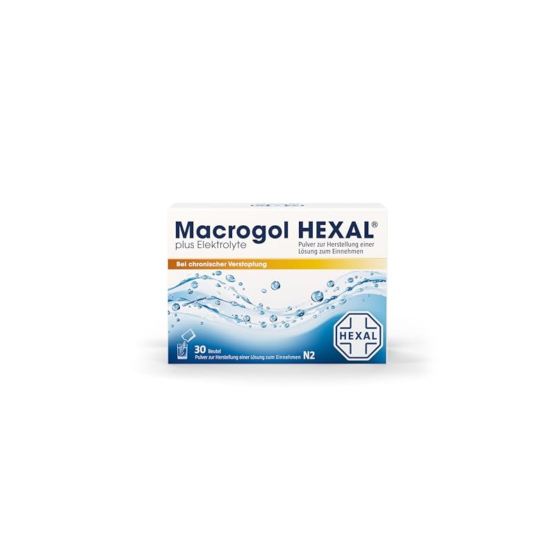 Macrogol Hexal® Plus Electrolytes | 30 Bags | Effective Aid