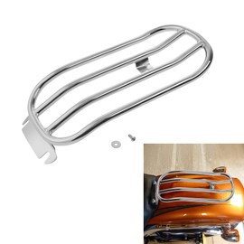 TCMT Chrome Solo Luggage Rack Fit For Harley Softail Fat Boy FLFB 114 FLFBS Breakout FXBR 114 FXBRS 2018-2024