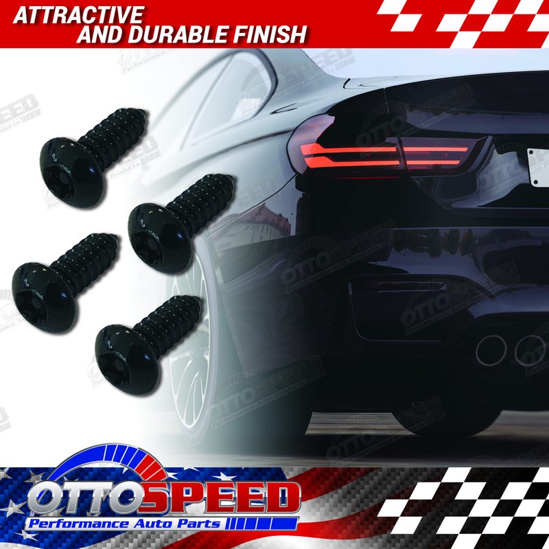 OttoSpeed Anti-Theft Security Screws for License Plate - Rustproof Fastener