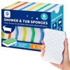 GLIMGLINT Magic Sponges Eraser for Bathroom, 6 Pack Dual-Sided Cleaning