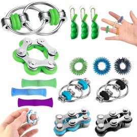 AHEJIOO Fidget Toys Set for Adults - ADHD Toy, Anti-Stress Gadget, 15 Pieces Anti-Stress Toys for Concentration, Relaxation and Fun for Children and Adults