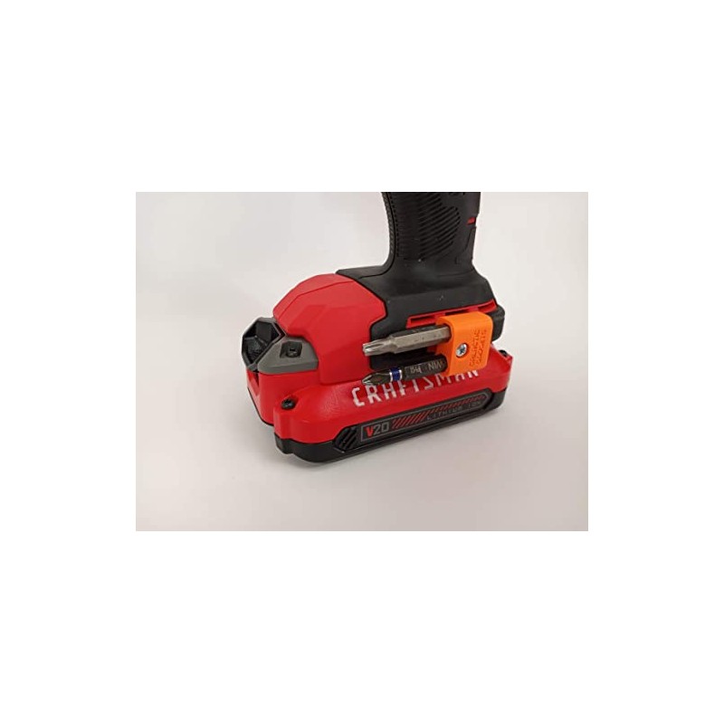 MAGNETIC Bit Holder for DEWALT 20V Drill/Driver, Side Mounted, Strong