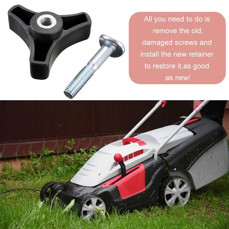 Triangle Handle Knob Nut Screw, Lawnmower Wing Nut Screw Bolt,