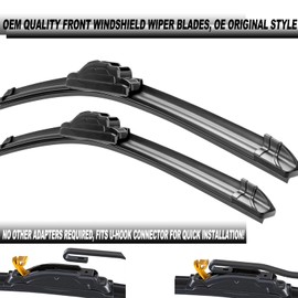 ATTKE 3 Wiper Blades for Kia Soul 2020-2023 (24 inch + 20 inch front + 11 inch rear)