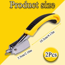 YTPAFK 2-Pack Heavy Duty Staple Remover Tool, Upholstery Staple Remover for Furniture, Wooden Floors, and Carpets, Durable Stainless Steel with Anti-Slip Handle