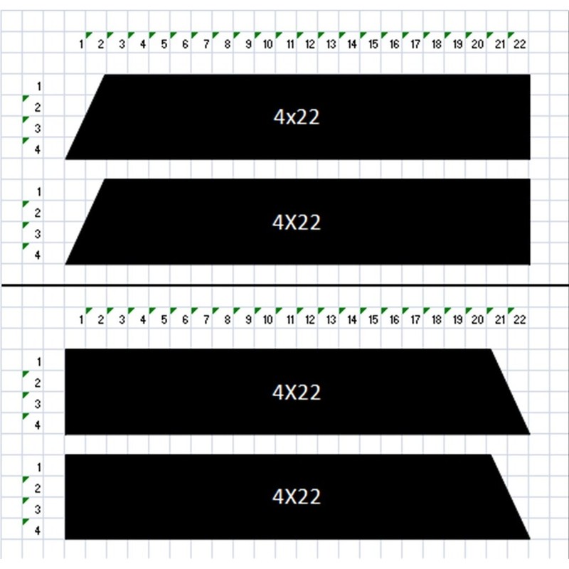 4" Truck Fender Hash Mark Bars Racing Stripes Vinyl Decals